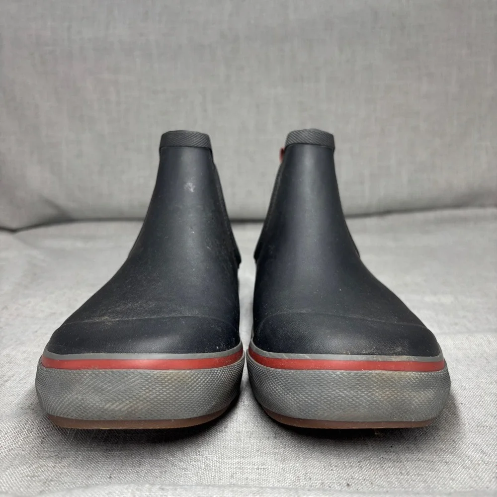 Bogs Kicker Rain II Black Red Waterproof Chelsea Boots Pull On Men's Size 9